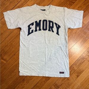 Retro Jansport Gray Emory University T-Shirt